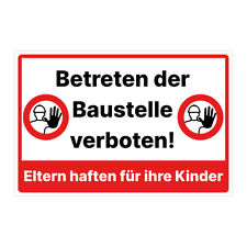 Betreten der Baustelle