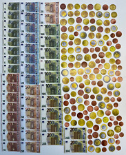 Spiel-, Rechengeld, Papiergeld, Kaufladen, Euro, Scheine und Münzen, NEU! XXL !!