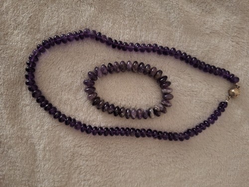 Amethyst-Linsen-Kette