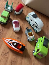Playmobil 2 x Camper , 3 x Auto , Boot , 2 x Anhänger