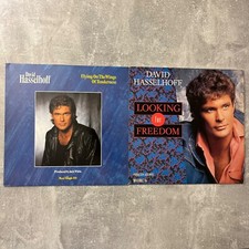 2 x David Hasselhoff Vinyl Schallplatte Looking for Freedom 1988 White Records