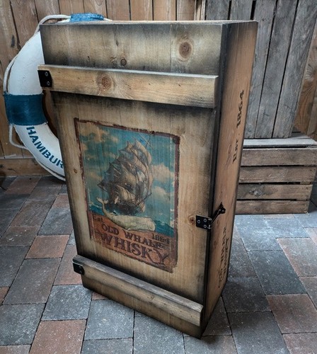 Barschrank frachtkiste old - frachtkiste,