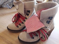 Damen Trachten Stiefeletten