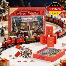 Puzzle Adventskalender 2025, Weihnachtsmotiv, 1008 Teile, Geschenk, Frauen Mä...