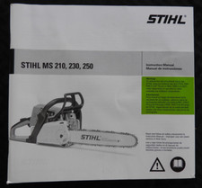 Original STIHL Modell MS 210 230 250 Kettensäge Anbieter Owners Manuell Gut Form