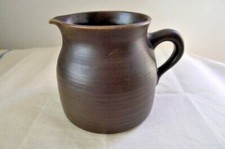 Krug Handarbeit Steinzeug Keramik Kanne Landhaus Cottage Vintage Braun