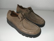 Helix Germany Halbschuhe Schnürschuhe Boots Hellbraun  Wildleder Gr. 42 UK 8 neu