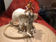 Schleich Tierfigur 70063 Kampfelefant  mit Reiter