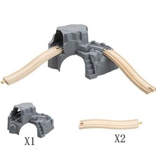 Holz Eisenbahn Doppel Tunnel