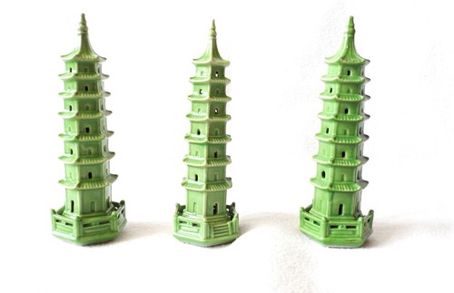 Chinesische keramik pagoden - chinesische, keramik-pagoden