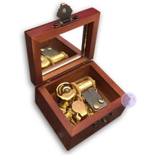 Braun Holz Antiquiert Spieluhren Sankyo Spieluhr Spieldosen (60 Melodien Option)