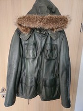 KAPRAUN  Design Herren Jacke  Echt Lederjacke mit Echte Pelzkragen  Gr. 50