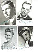 4 AK orig. signiert Hardy Krüger Boy Gobert Johanna Matz  50-60er Jahre (9)