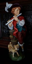 Holzfigur „Flötist“ –