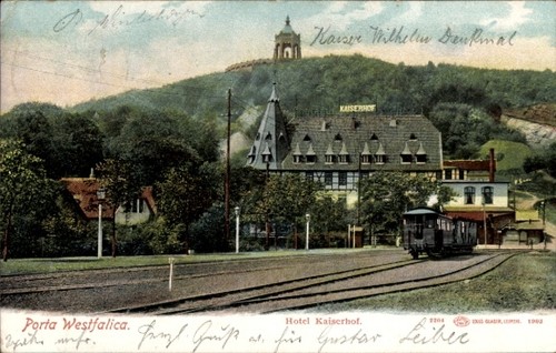 Porta westfalica der - ak,