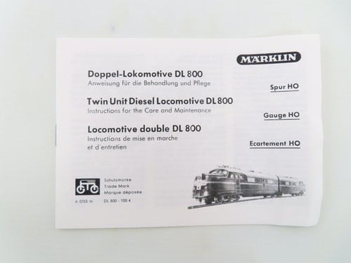 Marklin 800 replica booklet - dl,