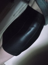 Zara Kunst Leder Rock schwarz