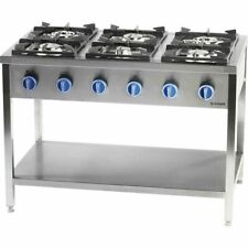Gastro Gasherd 6-Brenner Herd Standgerät Standherd 36,5 kW 1200x700x850mm NEU 