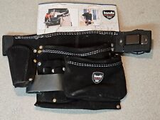 kwb Werkzeug-Tasche Leder mit Gürtel – Vielseitige Werkzeugtasche für Handwer...