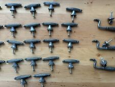 22+3 Landhaus Küchengriff vintage Schrankgriff altsilber massiv gebraucht