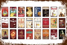 Blechschild BIER BEER BELGIEN