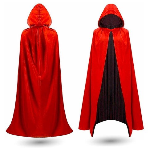 Roter vampir umhang mit kapuze - umhang,
