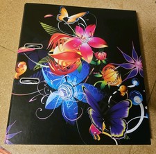 Ordner mit Blumenmotiv breit