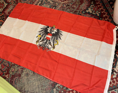 österreich fahne 90x - 90x, mit