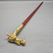 Bronze  Akt  Gehstock