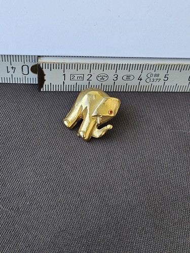 Elefant goldfarbend pin - goldfarbend,