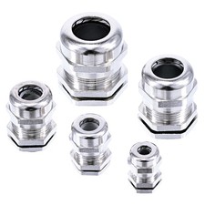Kabelverschraubungen M12 M16 M20 M25 M32 M40 metrisch IP68 Messing vernickelt