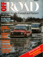 Zeitschrift Off Road #2 von 1984 Land Rover 110 Daihatsu WildCat Kässbohrer Flex
