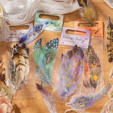 Feder Transparent Aufkleber