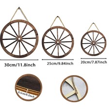 Vintage Holz Wagenrad Dekor