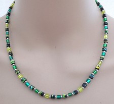 Halskette Würfel Glas