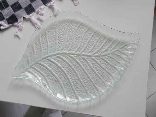 Glasplatte blatt neu - -,