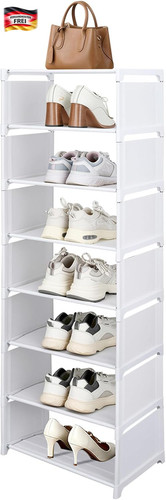 Schuhregal hoch schmal mit - , 8