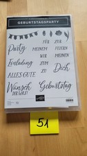 Stampin up  Stempel  mit Stanzformen  Geburtstagsparty