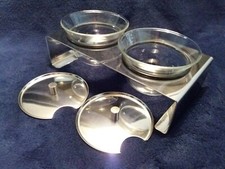 Mono Design - 2er - Edelstahl / Glas - Marmelade - Dip - Zucker oder Kandis