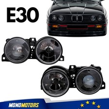 Black front headlights set - black,