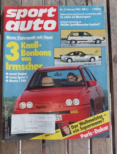 Sport auto 1985 opel corsa - 02/1985,