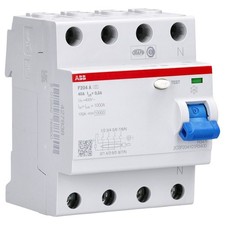 ABB FI-Schalter RCD Fehlerstrom Schutzschalter F204A-40/0,3 FI 40A 300mA 4 polig