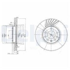 2x Delphi Scheibenbremse vorne