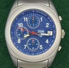 TCM Chronograph,  sportliche  Quarz-Herrenarmbanduhr,  ungetragen
