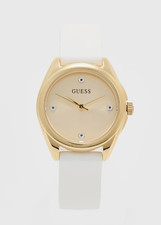 Guess Damenuhr gold weiß