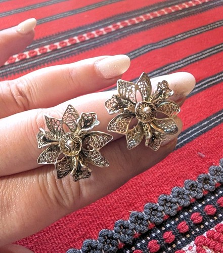 Jugendstil silber ohrringe - jugendstil,