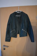 Kunstlederjacke 42 petrol - kunstlederjacke, gr.