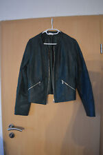 Kunstlederjacke Gr. 42 petrol