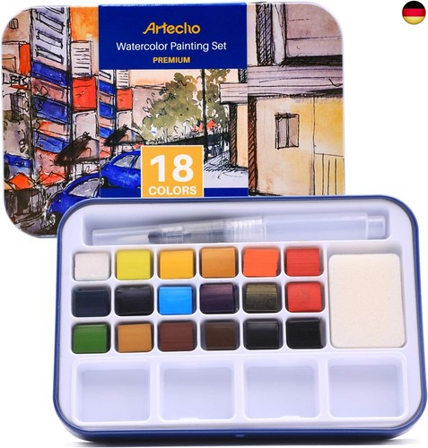 Artecho aquarellfarben set 18 - artecho, set,