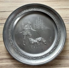 Zinnteller Jagdmotiv